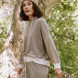 The GREAT - The Teammate Oversized Hoodie - Cider Stripe